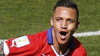 Chile forward Alexis Sanchez