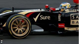 Charles Pic tests new Pirelli tyres for Lotus