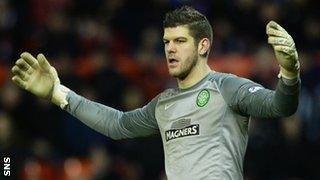 Celtic goalkeeper Fraser Forster