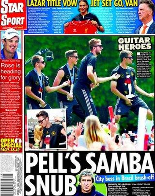 Daily Star's back page