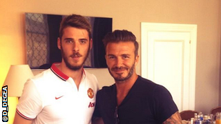 David De Gea and David Beckham