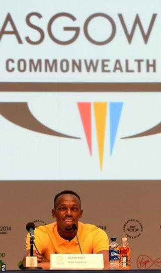 Bolt is competing in his first Commonwealth Games