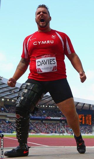 Aled Davies missed out on gold