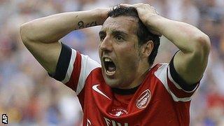 Arsenal midfielder Santi Cazorla