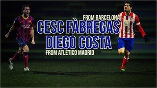 New Chelsea signings Cesc Fabregas and Diego Costa