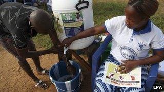 Liberia hand washing