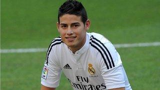 Real Madrid's new signing James Rodriguez