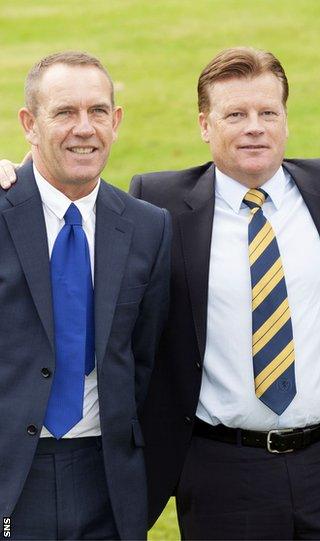 Kenny Shiels and Mark Wotte