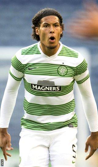 Celtic defender Virgil van Dijk