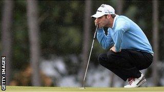 Bradley Dredge goes into the final day of the Czech Masters in the lead with Donaldson joint second