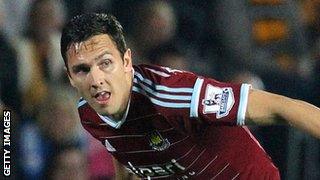 West Ham midfielder Stewart Downing