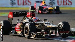 Romain Grosjean at 2013 Japanese Grand Prix