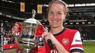 The FA Cup was Casey Stoney's first major trophy since 2006