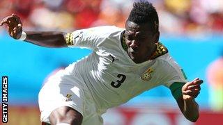 Ghana's Asamoah Gyan