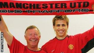 Sir Alex Ferguson and Gerard Pique