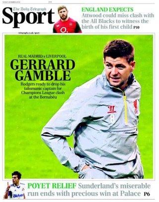 Daily Telegraph back page