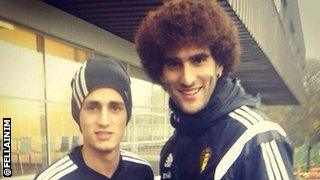 Adnan Januzaj (left) and Marouane Fellaini