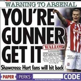 The Sun back page