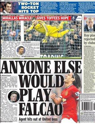 Wednesday's Daily Express back page