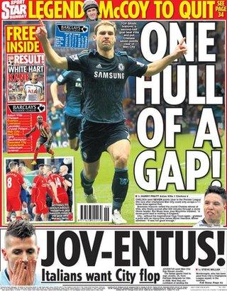 Daily Star Sunday back page