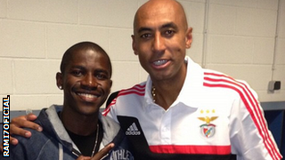 Chelsea's Ramires and Benfica defender Luisao