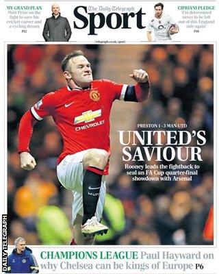 Daily Telegraph back page