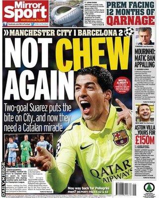 Daily Mirror back page