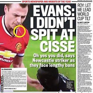 Daily Mail's back page