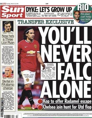 The Sun back page