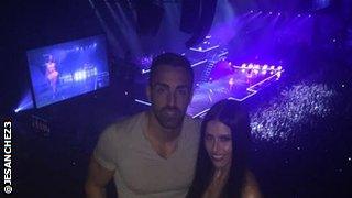 Jose Enrique's Twitter picture from Nicki Minaj concert