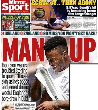 Daily Mirror back page