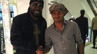 Chris Gayle and David Beckham