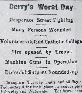 derry journal front page june 1920