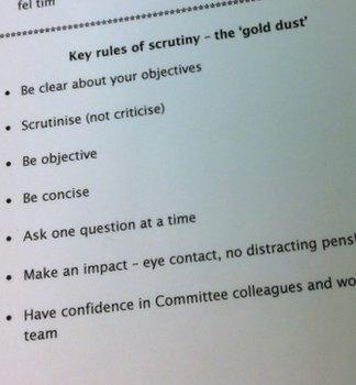 key rules of scrutiny