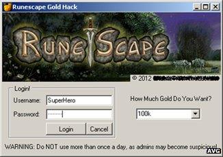 Runescape program screenshot