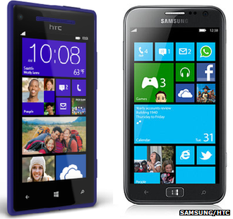 HTC 8X and Samsung Ativ S