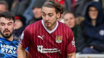 Louis Appere playing for Northampton Town