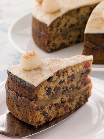 A slice of simnel cake