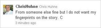 Chris Huhne's tweet