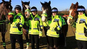 Officers Richard Tallent, Becky Taylor, Nicola Rix and Edward Arbuthnot (left to right)