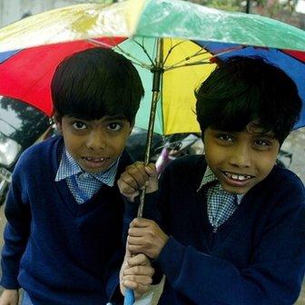 Two Indian school boys