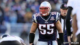 Junior Seau during a football game