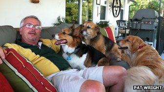 pat wright with dogs