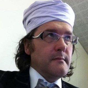 An image of Tim Luckcock wearing a turban that appeared on Facebook.