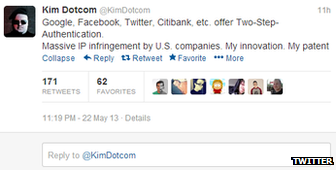 Kim Dotcom Twitter