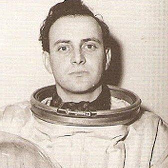 David Jacobs dressed as a space man