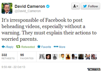 David Cameron tweet