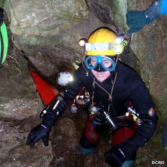 Diver taking part in rescue operation