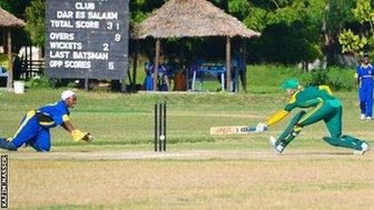 Tanzania's women in action against South Africa