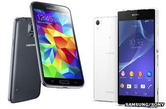 Galaxy S5 and Xperia Z2